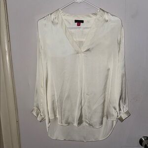 Vince Camuto Cream Relaxed Sailor Collar Blouse